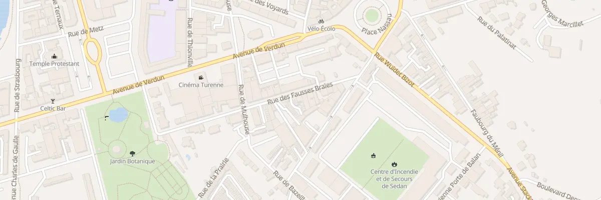 Plan du 15 Rue des Fausses Braies à Sedan