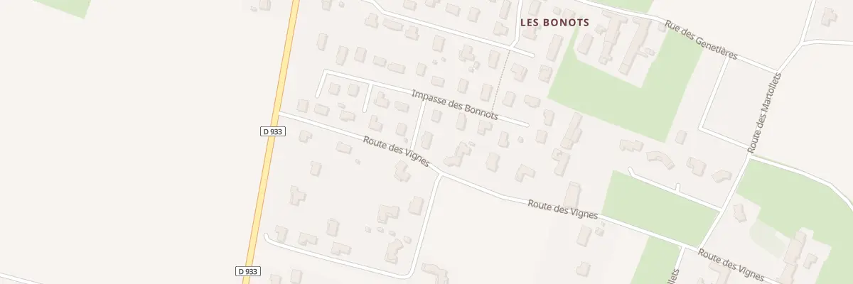 Plan du 9 Lot Les Bonnots à Saint-Bénigne