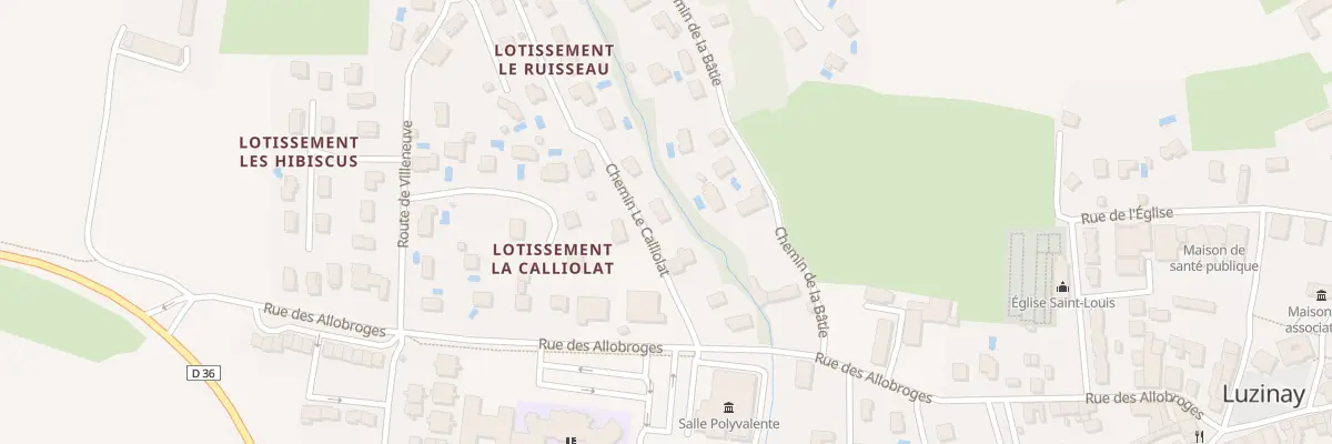 Plan du 5387 Calliolat à Luzinay
