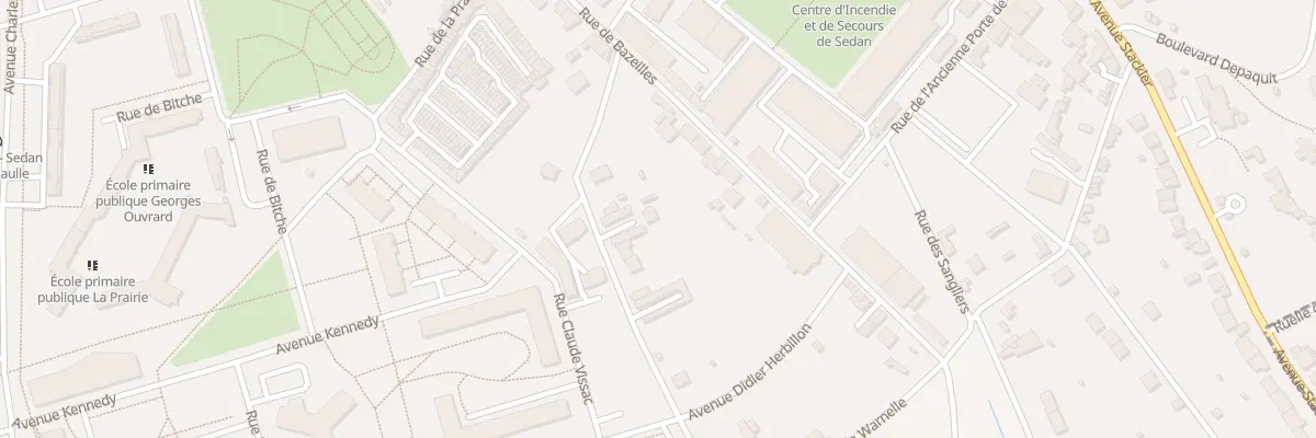 Plan du 9 Rue des Castors à Sedan