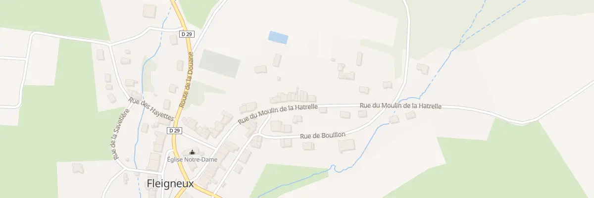 Plan du 17 Rue du Moulin de la Hatrelle à Fleigneux