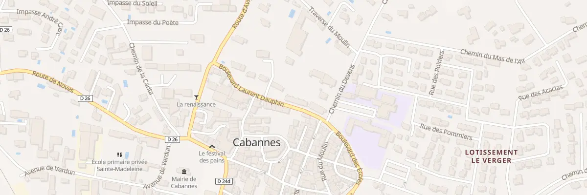 Plan du 9 Bd Laurent Dauphin à Cabannes