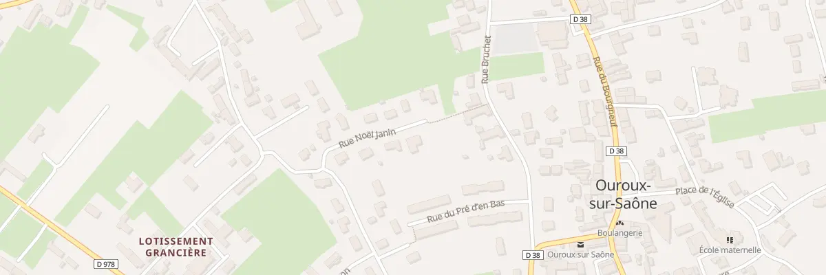 Plan du 8 Rue Noel Janin à Ouroux-sur-Saône