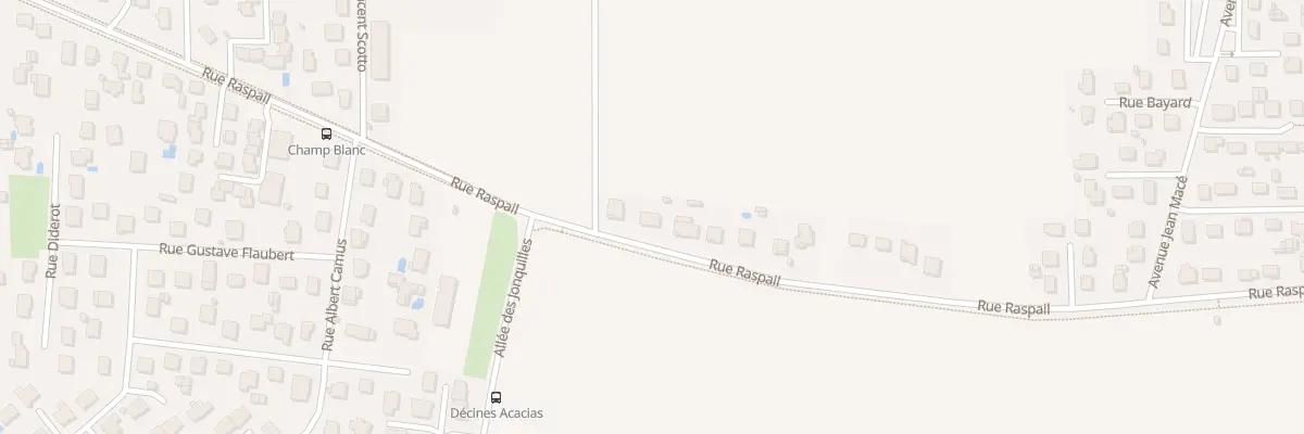 Plan du 85 Rue Raspail à Décines-Charpieu
