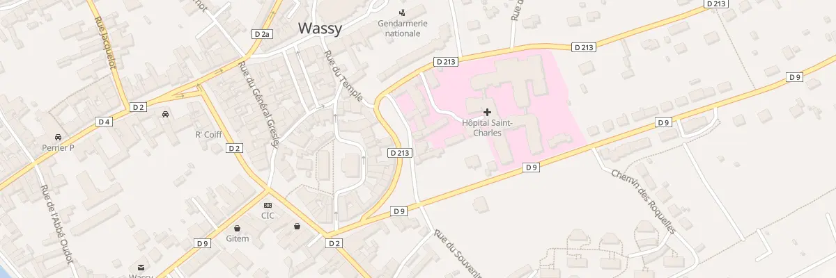 Plan du 11 Bd de l’Hôpital à Wassy