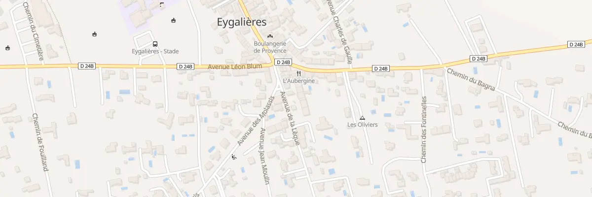 Plan du 5204 Av de la Lèque à Eygalières