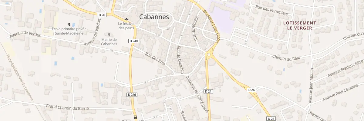 Plan du 11 Rue du Dauphin à Cabannes