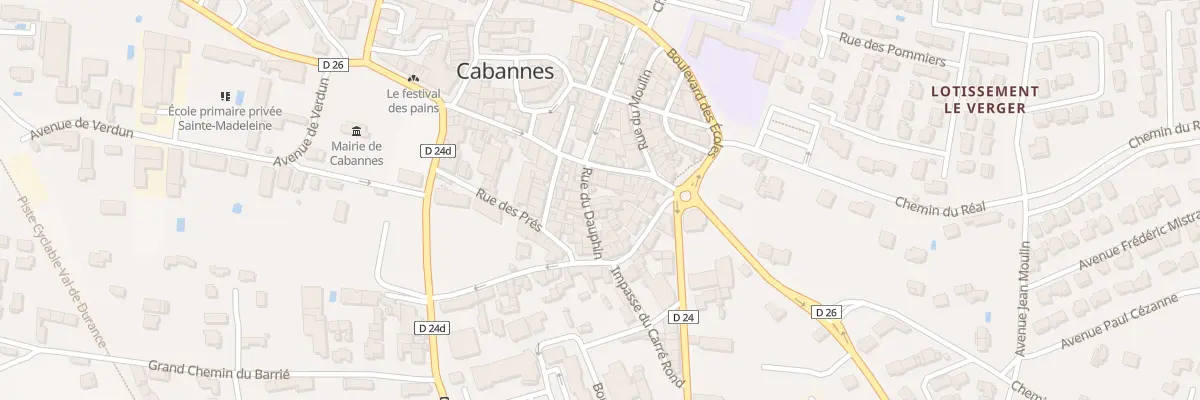 Plan du 7 Rue du Dauphin à Cabannes
