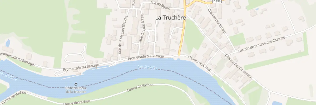 Plan du 5005 Prom du Barrage à La Truchère