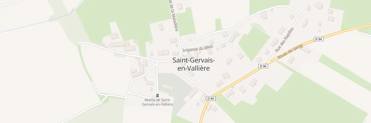 Plan du 1 Pl de l’Église à Saint-Gervais-en-Vallière