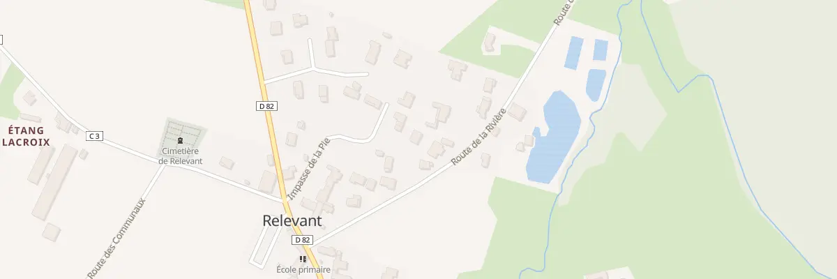 Plan du 223 Rte de la Riviere à Relevant