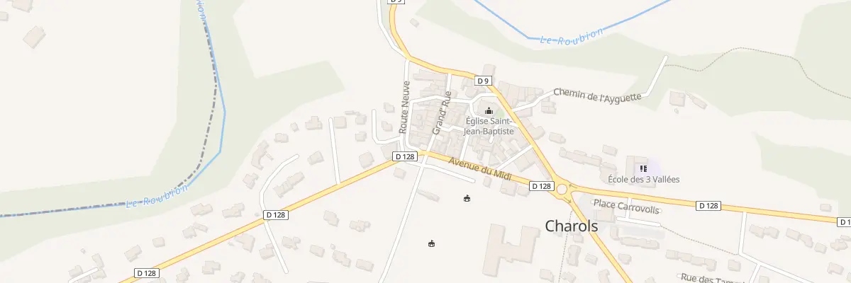 Plan du 170 Av du Midi à Charols