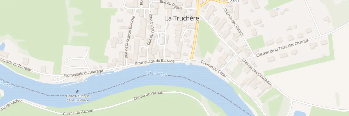 Plan du 5004 Prom du Barrage à La Truchère