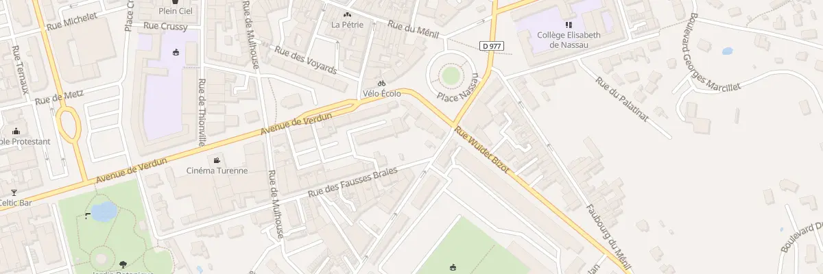 Plan du 13 Pl Nassau à Sedan