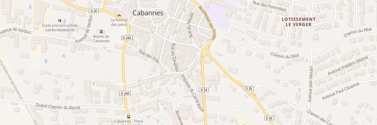 Plan du 14 Rue des Bourgades à Cabannes