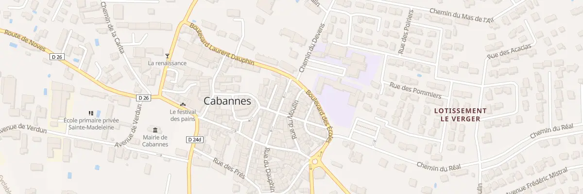 Plan du 6 Rue Léopold Vidau à Cabannes