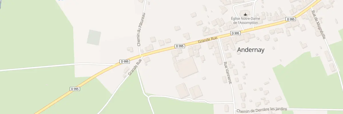 Plan du 61 Gr Grande Rue à Andernay