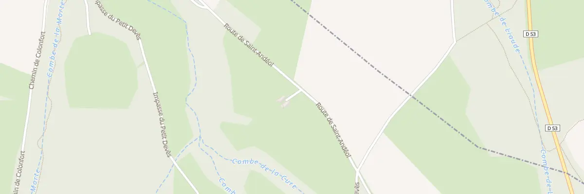 Plan du 1875 Rte de Saint-Andéol à Claveyson