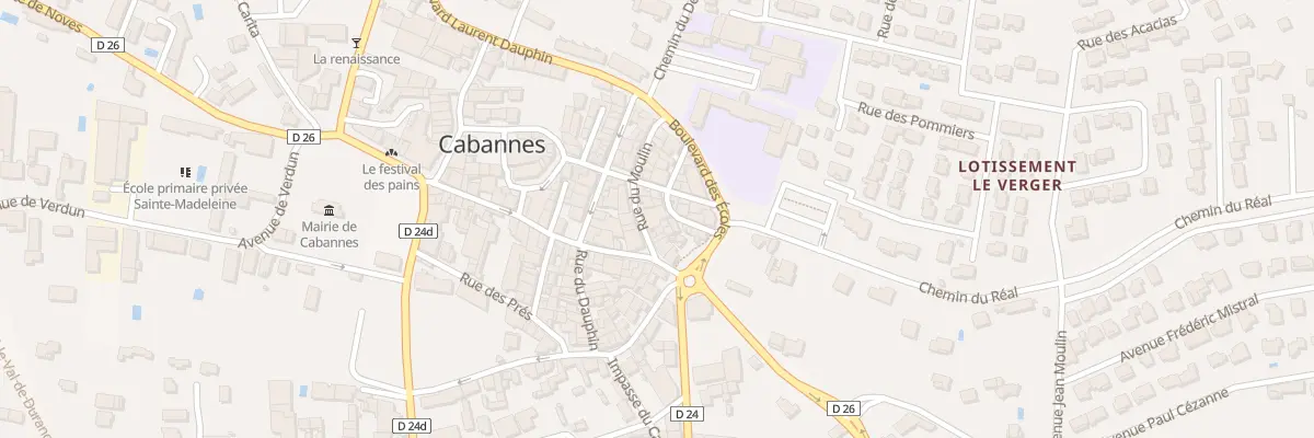 Plan du 8 Rue du Moulin à Cabannes