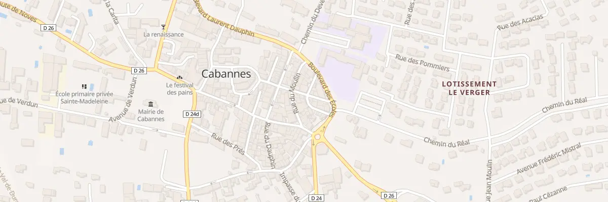 Plan du 11 Rue des Ecoles à Cabannes