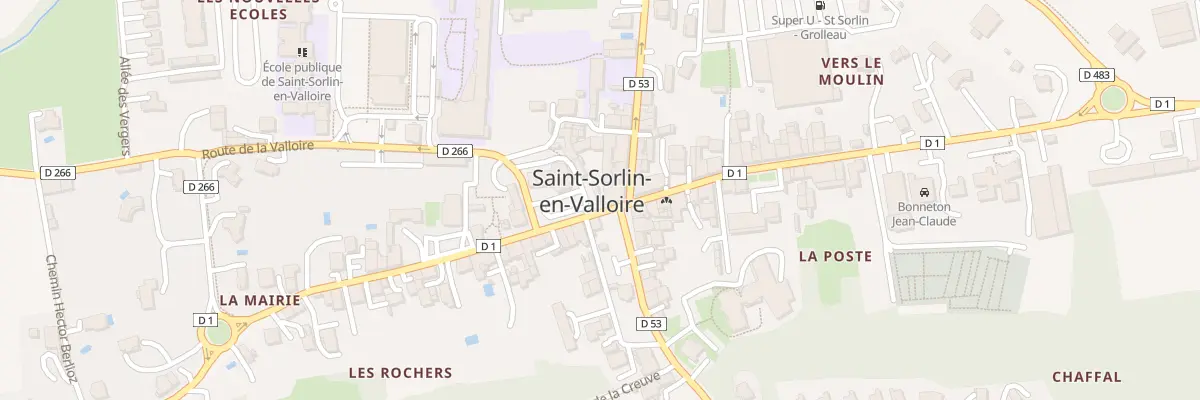 Plan du 1 Pl de l’Eglise à Saint-Sorlin-en-Valloire