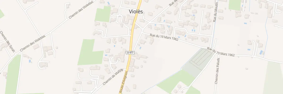 Plan du 5428 Les Paluds à Violès