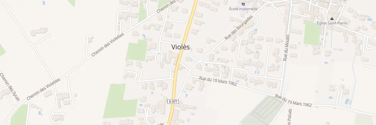 Plan du 244 Rue des Bourgades à Violès