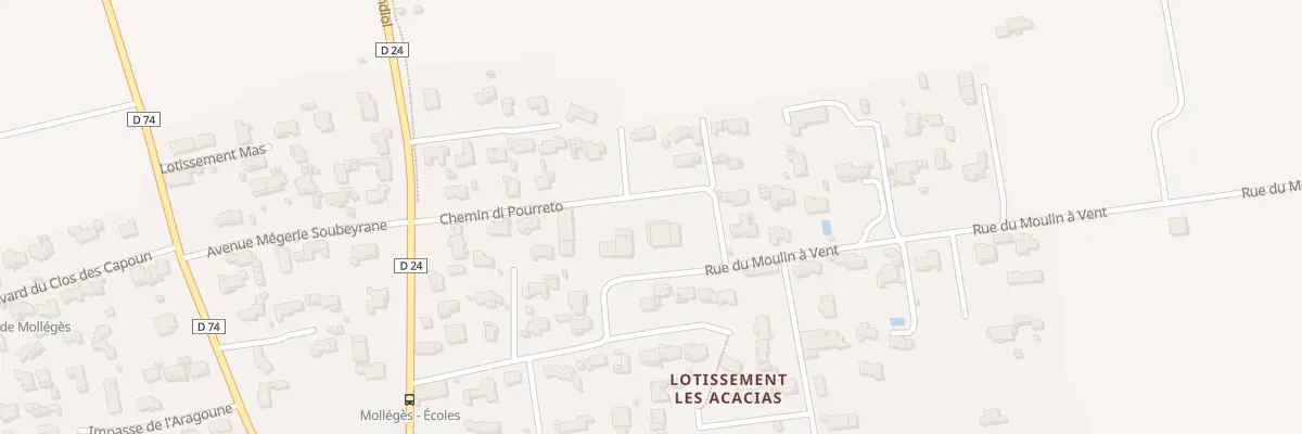 Plan du 190 Che di Pourreto à Mollégès