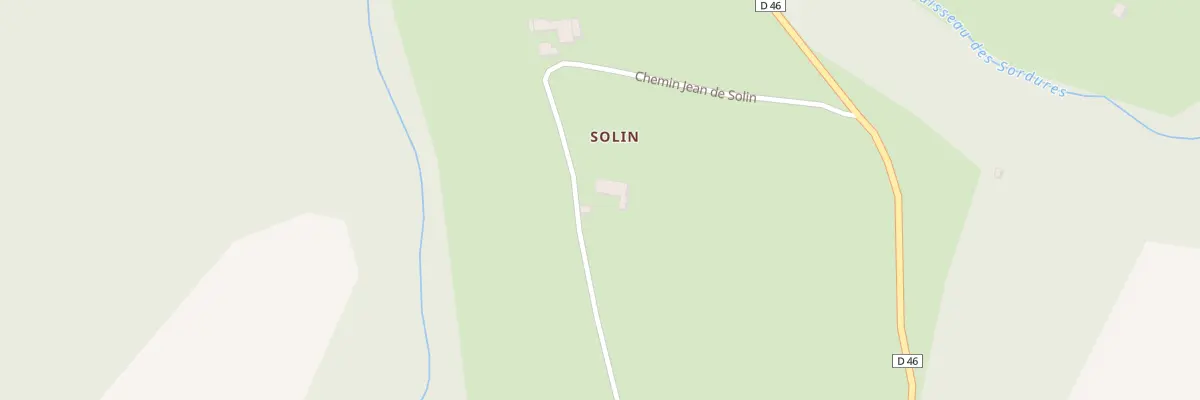 Plan du 936 Che Jean de Solin à Bellegarde-Poussieu
