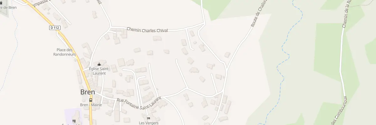 Plan du 68 Imp le Panorama à Bren