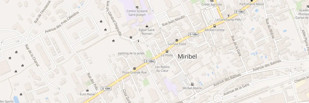 Plan du 881 Grande Rue à Miribel
