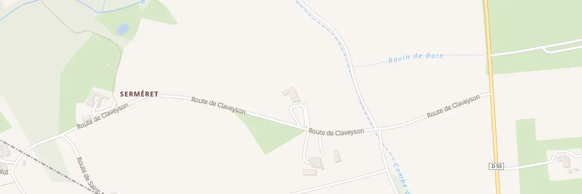 Plan du 350 Rte de Claveyson à Ratières