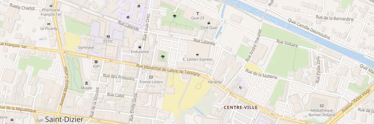 Plan du 37 Rue Marechal de Lattre de Tass à Saint-Dizier