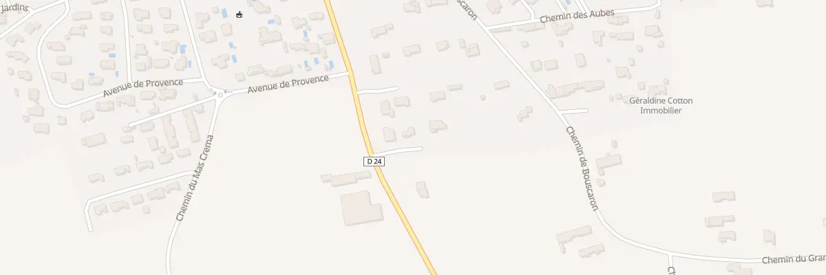 Plan du 7 Rte de la Gare à Mollégès