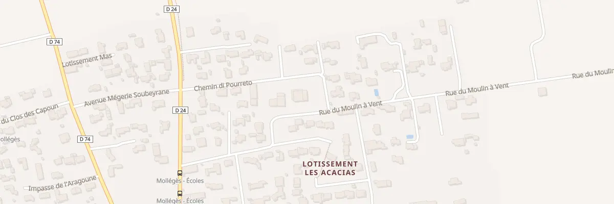 Plan du 235 Che du Moulin à Vent à Mollégès