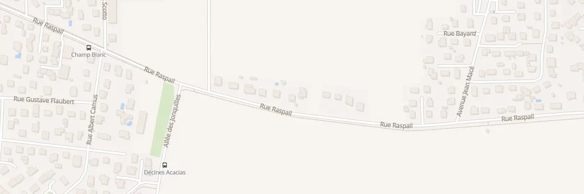 Plan du 89 Rue Raspail à Décines-Charpieu