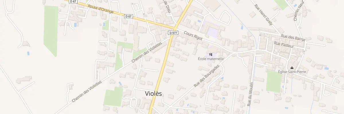 Plan du 5143 Les Gres à Violès