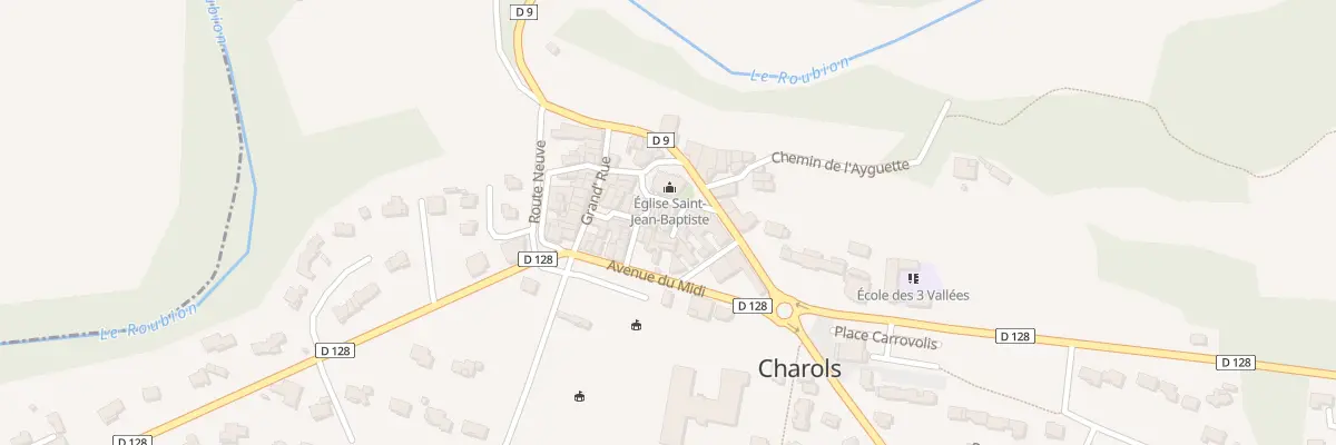 Plan du 20 Imp de la Cure à Charols