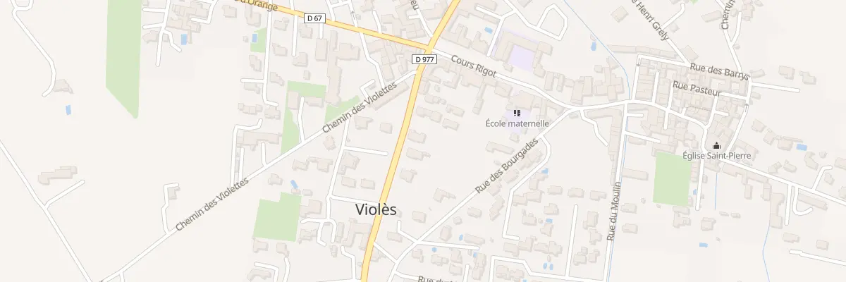 Plan du 95 Rte d’Avignon à Violès