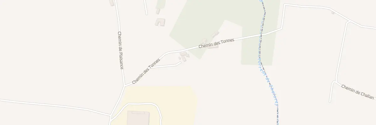 Plan du 160 Che des Tonnes à Marsaz