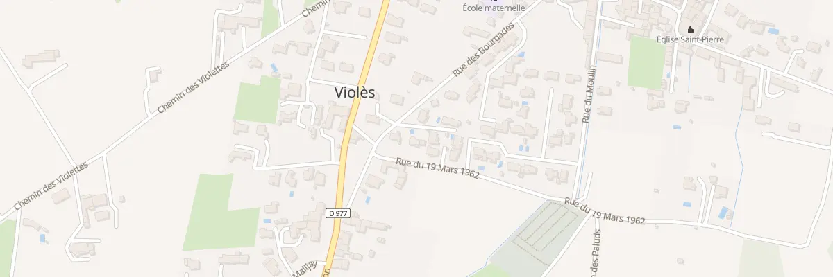 Plan du 206B Av du 19 Mars 1962 à Violès