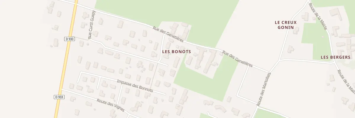 Plan du 75 Rue Curtil Guepy à Saint-Bénigne
