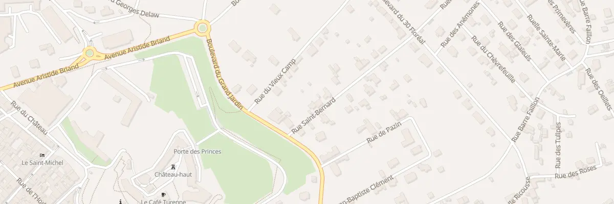 Plan du 4 Rue Saint Bernard à Sedan