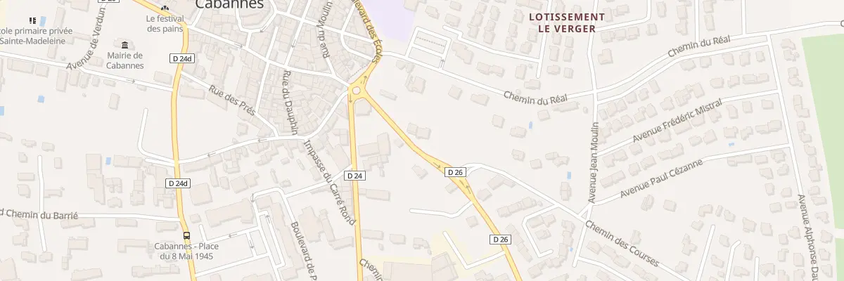 Plan du 5446 Rte de Cavaillon à Cabannes