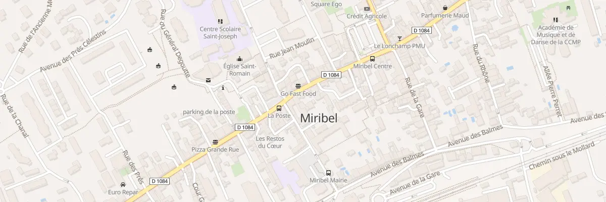 Plan du 954 Grande Rue à Miribel