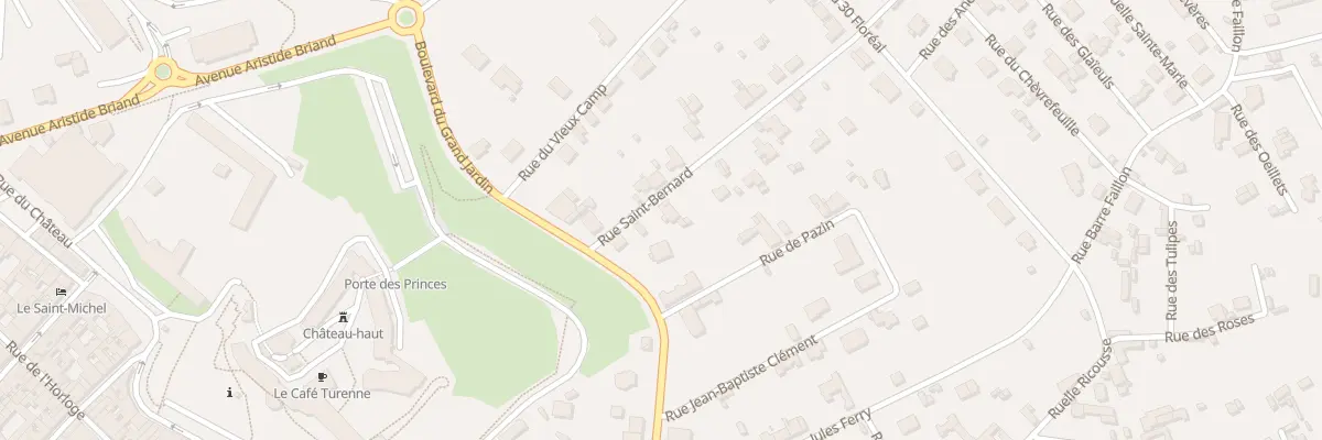 Plan du 3 Rue Saint Bernard à Sedan
