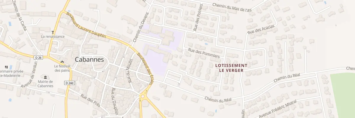 Plan du 28 Av des Vergers à Cabannes