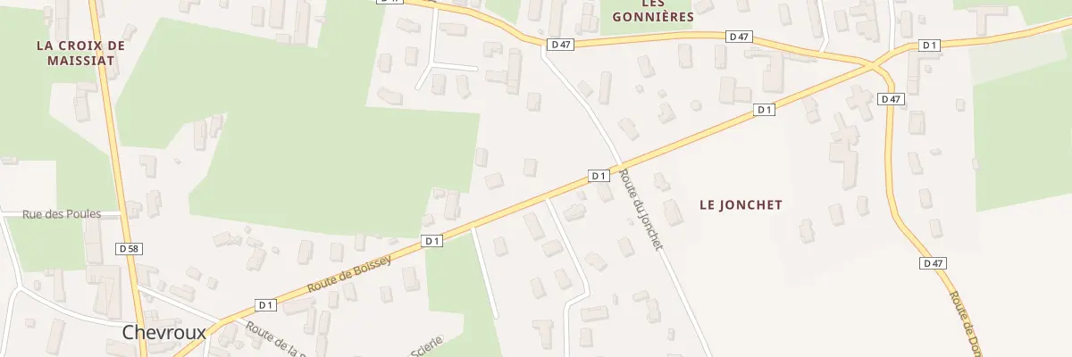 Plan du 415 Rte de Boissey à Chevroux