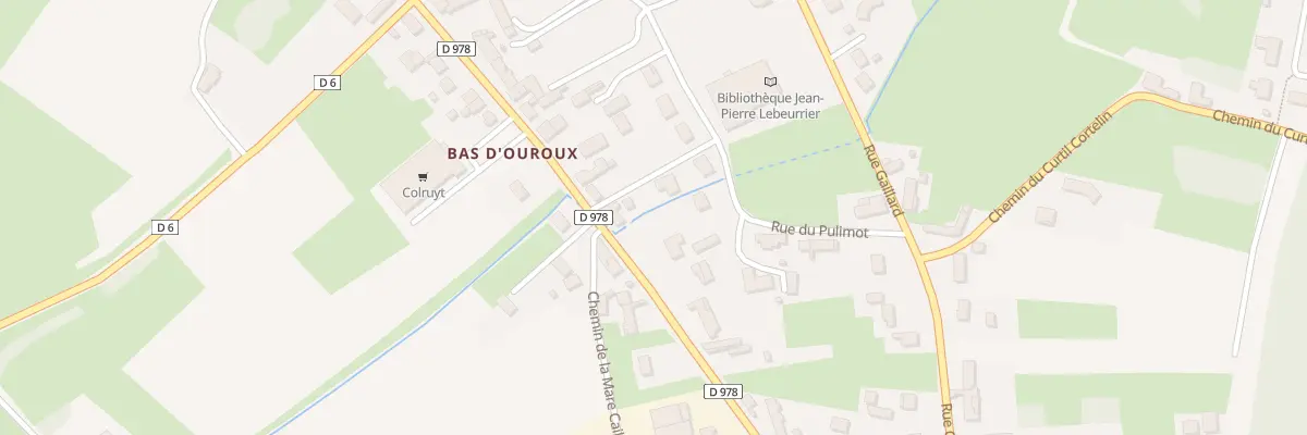 Plan de Rte de Louhans à Ouroux-sur-Saône