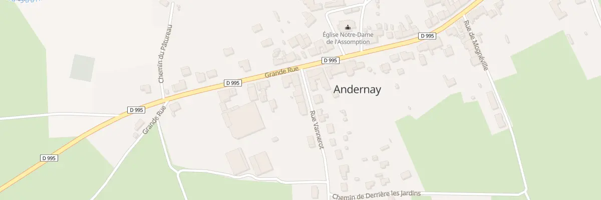 Plan du 6 Rue Vannerot à Andernay